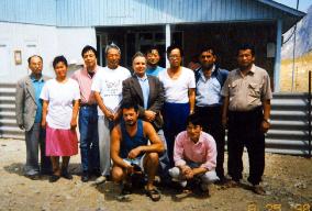 File photo of freed Japanese hostages in Kyrgyzstan